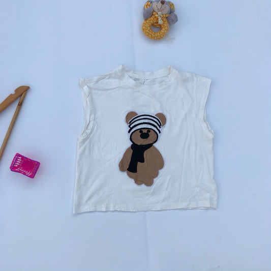 white Bear tees for 5-6 years old